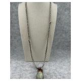 Egyptian Revival Style Sterling Silver Chain