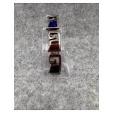 Sterling Silver Multi Stone Link Bracelet with