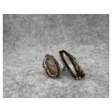 Lot of 2 Native American Sterling Silver Mother
