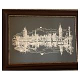 Sterling Silver Silhouette of London-Wm. Ressler, Franklin Mint 1977 Sterling Silver Silhouette of London-Wm. Ressler, Franklin Mint 1977