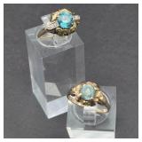 14k & 10k Gold Rings with Topaz Gemstones, Diamond Accents 14k & 10k Gold Rings with Topaz Gemstones, Diamond Accents