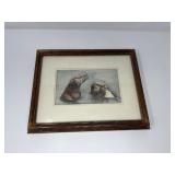 Sally Hewitt Limited Edition Otter Print, 145/300 Sally Hewitt Limited Edition Otter Print, 145/300