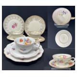 Five Porcelain Tea Sets – Trios and Duos, Mixed Makers Five Porcelain Tea Sets – Trios and Duos, Mixed Makers