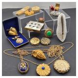 Perfume Lockets & Compacts - Estee Lauder, Max Factor, Avon & More Perfume Lockets & Compacts - Estee Lauder, Max Factor, Avon & More