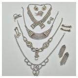 1950s Rhinestone Jewelry - Necklaces, Pins, Earrings & More Sparkle 1950s Rhinestone Jewelry - Necklaces, Pins, Earrings & More Sparkle