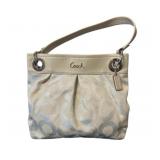 Coach “Ashley” Handbag, Style 21021E – Signature Metallic Fabric Coach “Ashley” Handbag, Style 21021E – Signature Metallic Fabric