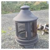 Outdoor Firepit – Mesh-Screen Wood Burner with Hinged Door Outdoor Firepit – Mesh-Screen Wood Burner with Hinged Door