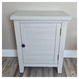 Modern-Rustic Light Grey Painted Wooden Side Table Modern-Rustic Light Grey Painted Wooden Side Table