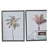 Palm Trees & Surf Framed Canvas Prints - 18 Inch x 24 Inch Palm Trees & Surf Framed Canvas Prints - 18 Inch x 24 Inch