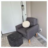 Reading Nook Chair Storage Ottoman Pillow & Floor Lamp Reading Nook Chair Storage Ottoman Pillow & Floor Lamp