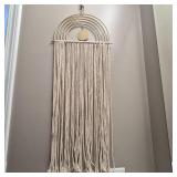 Twist String Wall Décor with Metal Sun & Rainbow Motif Twist String Wall Décor with Metal Sun & Rainbow Motif