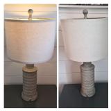 Pair of Three‑Way Dimmable Table Lamps with USB & Charging Ports Pair of Three‑Way Dimmable Table Lamps with USB & Charging Ports