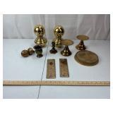 Brass Door Hardware Assortment (Lot of 9)