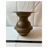 Vintage Brass Pedestal Vase