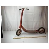Vintage Red Metal Scooter