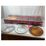 Holiday Chargers Dinner Plate Set (Lot of 8)