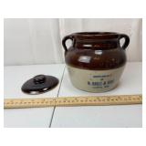 H. Hakes & Sons Stoneware Crock w/ Lid