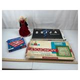 Vintage Game Lot: Ouija, Monopoly & Tiddly Winks