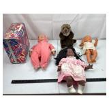 Mixed Doll & Plush Set w/ Carrying Case