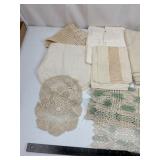 Vintage Embroidered Lace Doilies & Linens