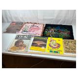Vintage Memorabilia Assortment w/ Textiles & Mags