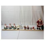 Kneeling Santa Christmas Figurine