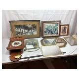 Mixed Framed Art & Mirror Set
