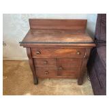 Vintage Oak Sideboard Cabinet