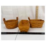 Longaberger Baskets (Lot of 3)