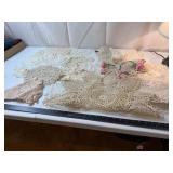 Vintage Crochet Lace Doilies & Linens