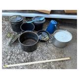Mixed Camp Cookware & Thermos (Lot of 7)