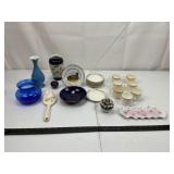 Mixed Porcelain & Glass Decor