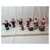 Christmas Elf & Santa Figurines