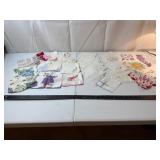 Assorted Vintage Embroidered Handkerchiefs (Lot)