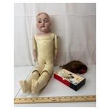 German Heubach Bisque Doll 22in M.P. 15413