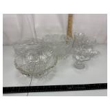 Vintage Cut Crystal Tableware Assortment