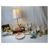 Mixed Easter Decor & Lamp