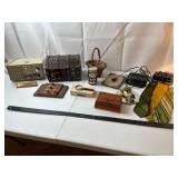 Mixed Vintage Desk Decor & Tie