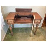 Vintage Secretary Desk w/ Drop Front & Drawers