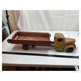 Vintage Tin Toy Dump Truck & Trailer
