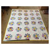 Handmade Patchwork Flower Quilt