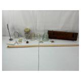 Hemingray Insulators & Wall Rack Mixed Lot