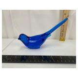 Fenton Blue Glass Bird Figurine