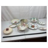 Mixed Porcelain Floral Dishes (Lot of 8)