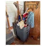 Mixed Cleaning Tools in Tote