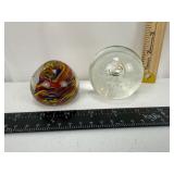 Glass Paperweights (Lot of 2)