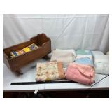 Vintage Quilt Cradle & Blanket Group (Lot of 6)