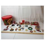 Christmas Ornament Assortment in Tin Tote