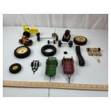 Vintage Toy Farm Wheel & Trailer Parts (Lot of 18)