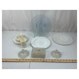 Assorted Pressed Glass Dinnerware